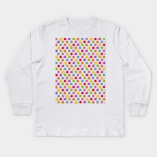 Polka Dots Kids Long Sleeve T-Shirt